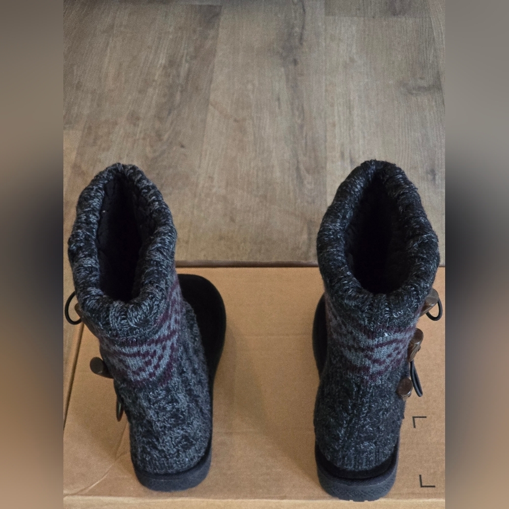 MUK LUKS WOMENS CHERYL KNIT WINTER BOOTS | Size 6 | NWOT - Picture 10 of 13